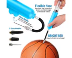 Ball Pump, Basketball Pump, Football Pump, Ball Air Pump, Volleyball Pump, Yoga Ball Pump, Inflatable Hand Pump, - Blue