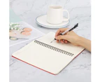 1pcs A5 College Ruled Spiral Notebook, 160 Pages Lined Travel Writing Subject Notebooks Journal, Memo Notepad Sketchbook