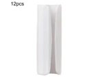 12Pcs Plastic Clips Small Lightweight Portable Bed Sheet Clips Quilt Bed Cover Grippers for Bedding-White