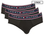 Tommy Hilfiger Men's Cotton Stretch Briefs 3-Pack - Black
