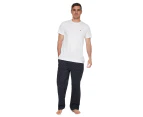 Tommy Hilfiger Men's Poplin Tee & Pants Sleep Set - Navy/White