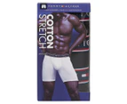 Tommy Hilfiger Men's Cotton Stretch Boxer Briefs 3-Pack -  Mahogany/Navy/Grey