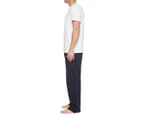 Tommy Hilfiger Men's Poplin Tee & Pants Sleep Set - Navy/White