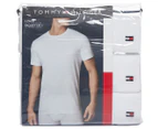 Tommy Hilfiger Men's Classic Crewneck Tee / T-Shirt / Tshirt 3-Pack - White