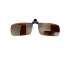 Polarized Lens Anti Glare UV Block Clip-on Flip-up Sunglasses Driving Glasses-S Style 1