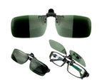 Polarized Lens Anti Glare UV Block Clip-on Flip-up Sunglasses Driving Glasses-L Style 2