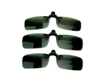 Polarized Lens Anti Glare UV Block Clip-on Flip-up Sunglasses Driving Glasses-M Style 3