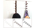 Multifunctional Door Hanger Hook Home Clothes Storage Holder Towel Hanging Rack-Black
