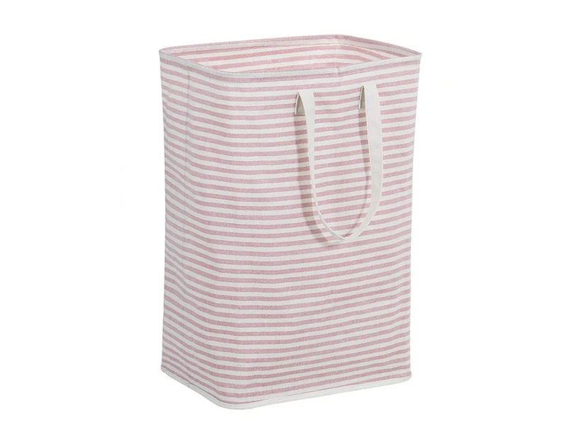 72L Laundry Hamper Freestanding Large Capacity with Reinforced Handles Large Storage Clothes Bag for Bedroom-Pink
