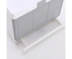Soap Storage Holder Wall Mounted Self-drain ABS Plastic Soap Storage Rack for Bathroom-Grey