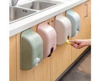 Candy Color Plastic Self-Adhesive Wall-mounted Garbage Bag Storage Box Container-Beige