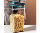 Transparent Moisture-proof Sealed Can Kitchen Food Storage Bottle Container-Blue