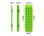 X-BULL Recovery Boards Tracks Nylon Tracks 2PCS Offroad Snow Mud with 4PC Mounting Pins Blots