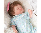 49CM Reborn Doll Rooted Eyelashes Reborn Baby Sleeping Girl Rosalie Soft Body Flexible Rooted Hair Christmas Birthday Gift