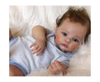 48CM Reborn Baby Lifelike Soft Touch 3D Skin Hand Painted Multiple Layers with Genesis Paint High Quality Art Doll Gift