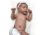 45CM Reborn Doll Full Body Silicone Newborn Sleeping Doll Sweet Premium Baby Girl Detailed Hand Painting Real Soft Touch Doll