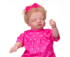 49CM Soft Body Bebe Doll Reborn Baby Sleeping Girl Rosalie Soft Body Rooted Blonde Hair Realistic and Cute Reborn Doll