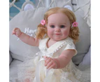 50CM Full Body Silicone Reborn Girl Maddie Doll Toddler Princess with Blonde Rooted Hair 100% Hand Painted Doll Christmas Gift