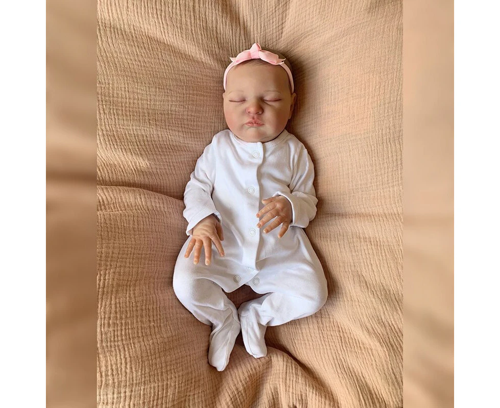 50CM Newborn Baby Size Reborn Baby Popular Lifelike Soft Touch Cuddly 3D Skin Visibile Veins High Quality Art Doll Gift