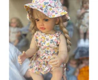 55CM Full Body Silicone Betty Waterproof Toddler Girl Doll Princess Lifelike Sof Touch 3D Skin Multiple Layers Painting