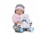 57cm Reborn Doll  Silicone Reborn Girl  Kids Playmate Gift for Girls Bebe Alive Toys for Bouquets Doll Bebes Reborn