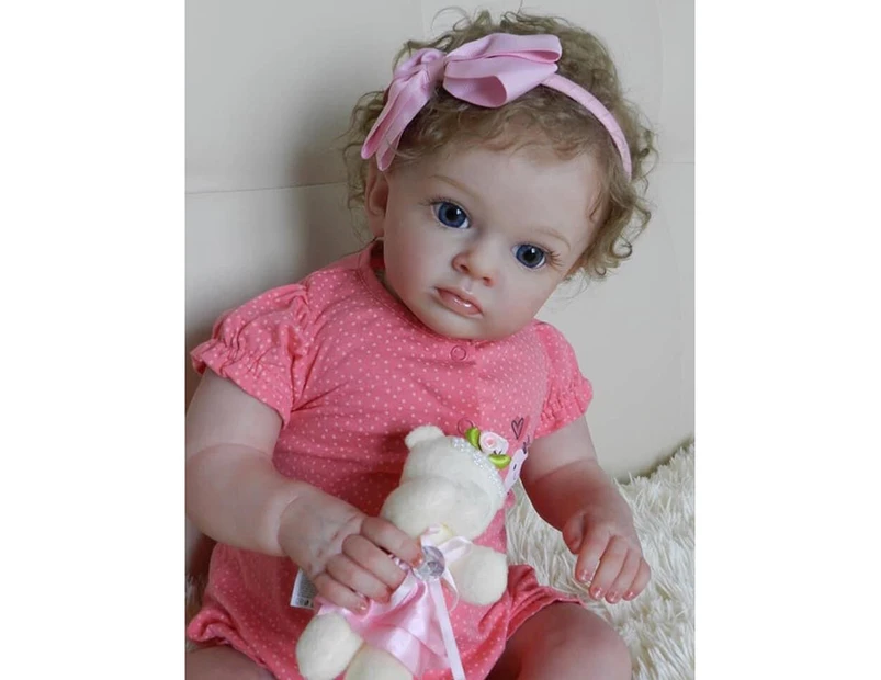 58CM Reborn Girl Tutti Reborn Doll Soft Cuddly Cloth Body Lifelike 3D Skin Paint with Genesis Paint Art Doll