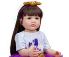 55CM Reborn Doll Full Soft Silicone Reborn Soft Touch Hand Detailed Painting Multiple Layers 3D Painting High Quality Doll