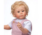 58Cm Reborn Huxley Doll with Rooted Blonde Hair Soft Touch Cuddly Baby Doll High Quality Hand Made Collectible Art Doll