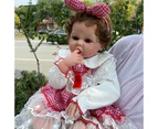 60CM Blood Vessels Paint Skin Soft Silicone Reborn Baby Doll Real Touch Cloth Body Bebe Doll Toys for Girl Birthday Gift