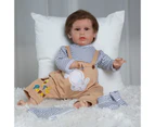 55cm Reborn Baby Dolls Lifelike Newborn Baby Dolls Handsome Cloth Body Toys Boy for Children's Day Gifts Toys Gifts