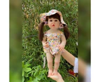 55cm Reborn Girl Full Body Silicone Already Painted Finished Reborn Doll Girl Collectible Art Doll