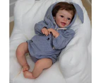 60CM Huge Baby Reborn Toddler Boy Doll Yannik Lifelike 3D Painted Skin with Visible Veins Hand Rooted Hair Collecitle Art Doll