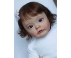 60Cm Reborn Doll Top Quality Size Reborn Sue-Sue 3 Month Hand-Detailed Painting 3D Skin Tone Hand Rooted Brown Hair