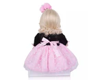 Fashion 60cm Reborn Dolls Girl Soft Vinyl Realistic Princess Doll Toddler Toys Boneca Menina Kids Christmas Gift Playmate Toys