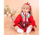 60CM Reborn Doll Toddler Princess Dolls Long Blond Hair Lifelike Bebe Doll Reborn Toys for Girls Chirldren's Day Gift