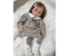 63CM Reborn Girl Soft Body Cuddly Toddler Girl Lifelike Genesis Painted Doll with Visible Veins Collectible Art Doll Gift