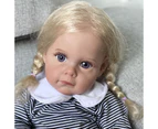 60CM Reborn Maggi Toddler Maggi In Blond Rooted Hair Soft Touch 3D Skin with Visible Veins High Quality Art Doll Gift