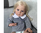 60CM Reborn Maggi Toddler Maggi In Blond Rooted Hair Soft Touch 3D Skin with Visible Veins High Quality Art Doll Gift