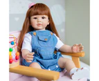 60CM Large Size Reborn Toddler Princess Silicone Vinyl Cute Realistic Baby Bonecas Girl Babe Doll Cute Birthday Christmas Gift