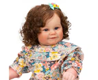 60CM Huge Size Maddie Baby Reborn Doll Toddler Popular Girl Doll with Rooted Brown Hair Soft Cuddle Body High Quality Doll Gift