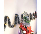 10Pcs Christmas Garland Realistic Looking Vivid Color Decorative Plastic Garland Xmas Tree Ribbon String Hanging Decor for Home B