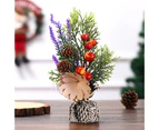 Artificial Christmas Tree Everlasting Exquisite Wood Versatile Desk Decor Christmas Tree for Home 2