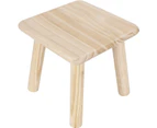 Wooden Stool, Foot Stool Detachable Saddle Stool Small Square Step Ladder for Kids Outdoor Furniture Stool