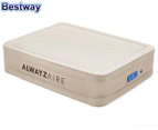 Bestway Queen AlwayzAire Fortech Air Bed w/ Built-in Comfort Pump & USB Port