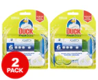 2 x 6pk Duck Fresh Discs Toilet Cleaner Citrus