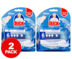 2 x 6pk Duck Fresh Discs Toilet Cleaner Marine