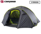 Caribee Get Up 2-Person Instant Pop-Up Tent - Grey/Green