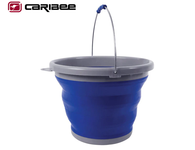 Caribee 10L Folding Bucket - Electric Blue