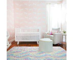 Rug for Bedroom Kids Room Luxury Fluffy, Super Soft Rainbow Area Rugs Cute Colorful Carpet for Nursery Toddler Home