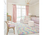 Rug for Bedroom Kids Room Luxury Fluffy, Super Soft Rainbow Area Rugs Cute Colorful Carpet for Nursery Toddler Home
